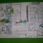 Dekorator wnętrz-rysunki